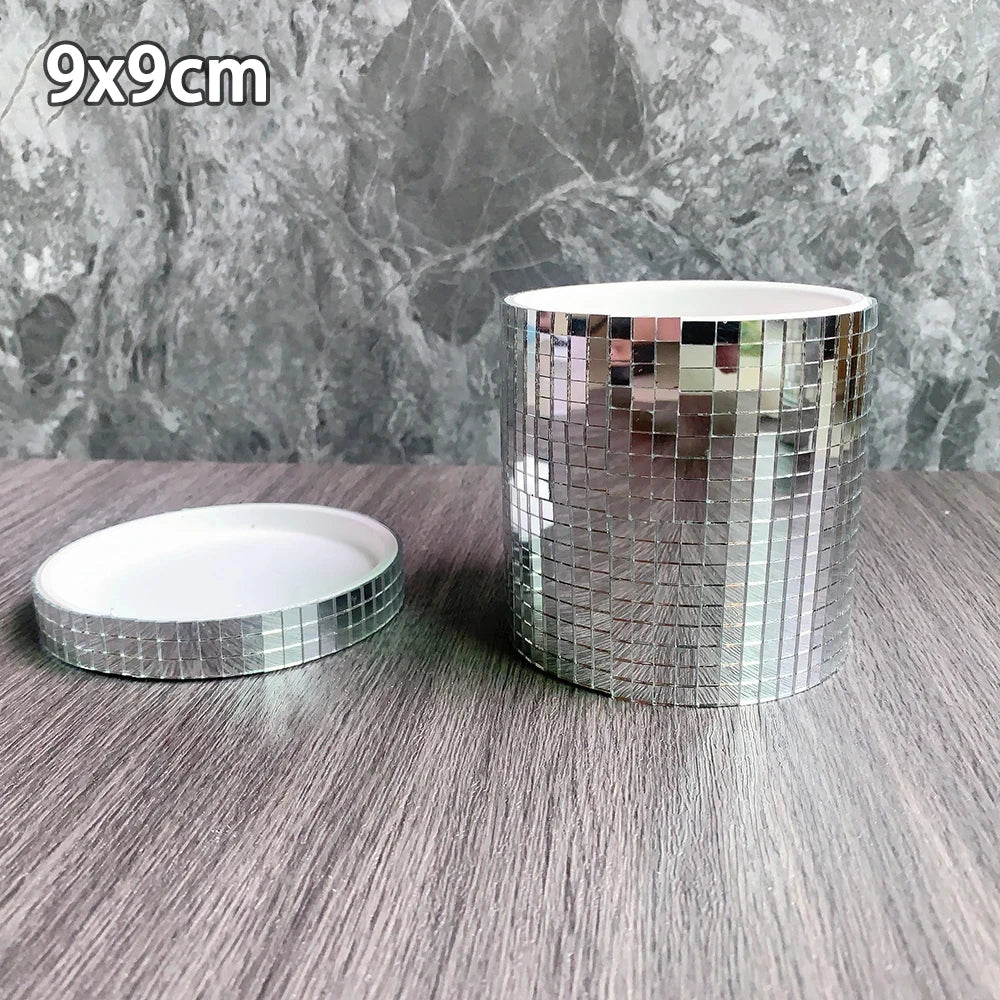 Mirrored Disco Ball Planter