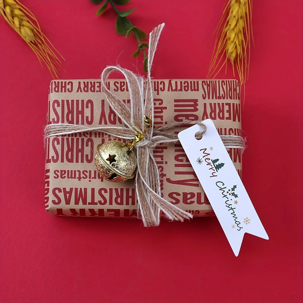 Christmas Gift Tags with String – 100 Pack