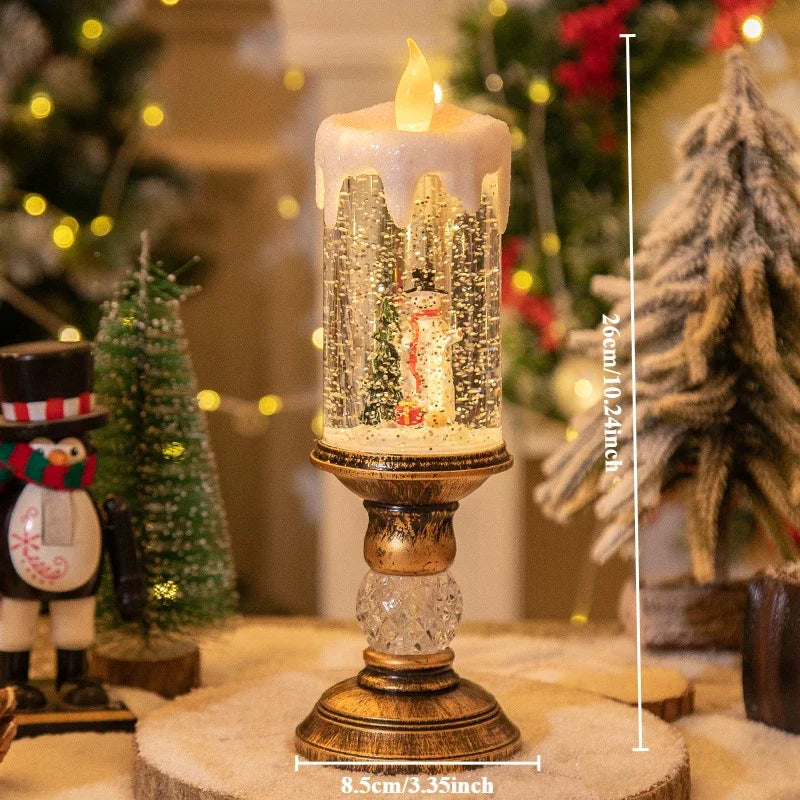 Musical Snow Candle Lantern