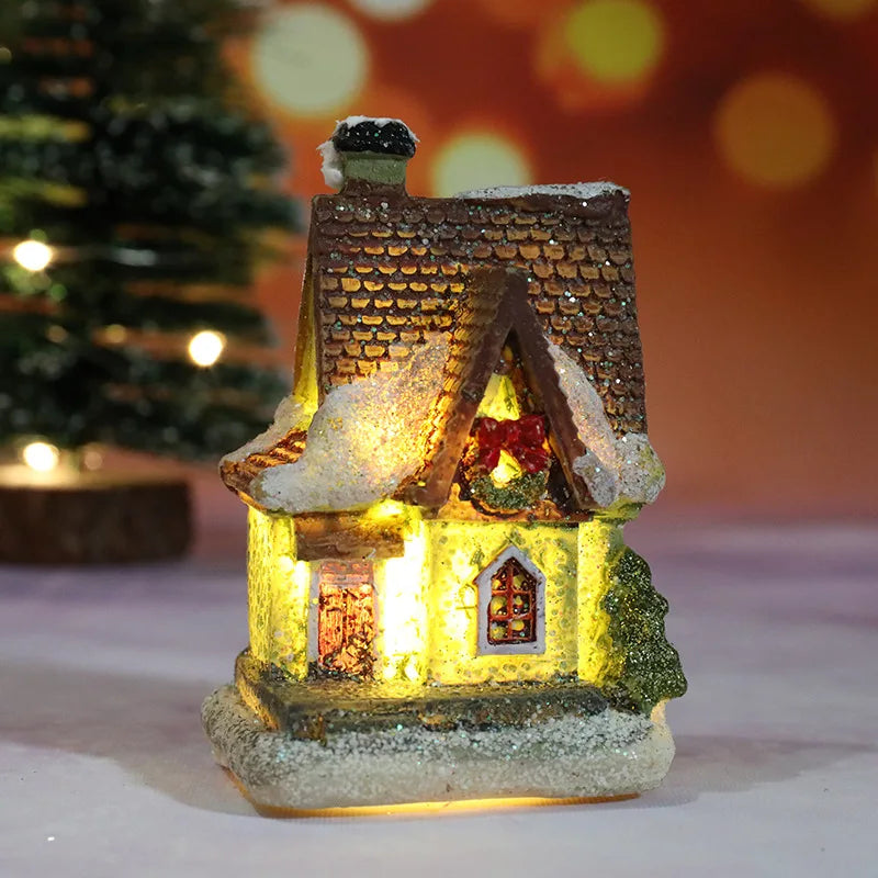 LED Christmas Village House