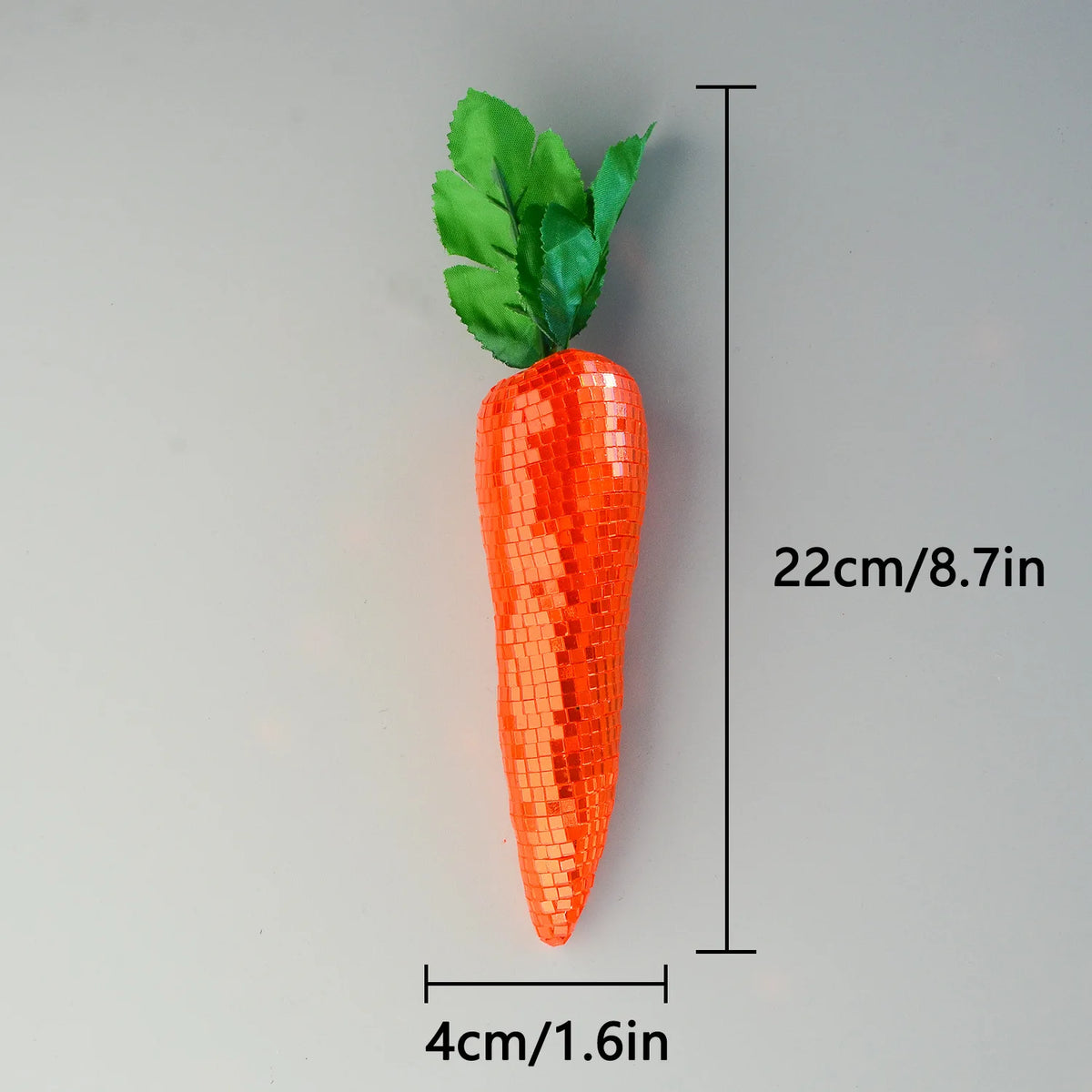 Mirrored Fruit and Vegetable Ornaments
