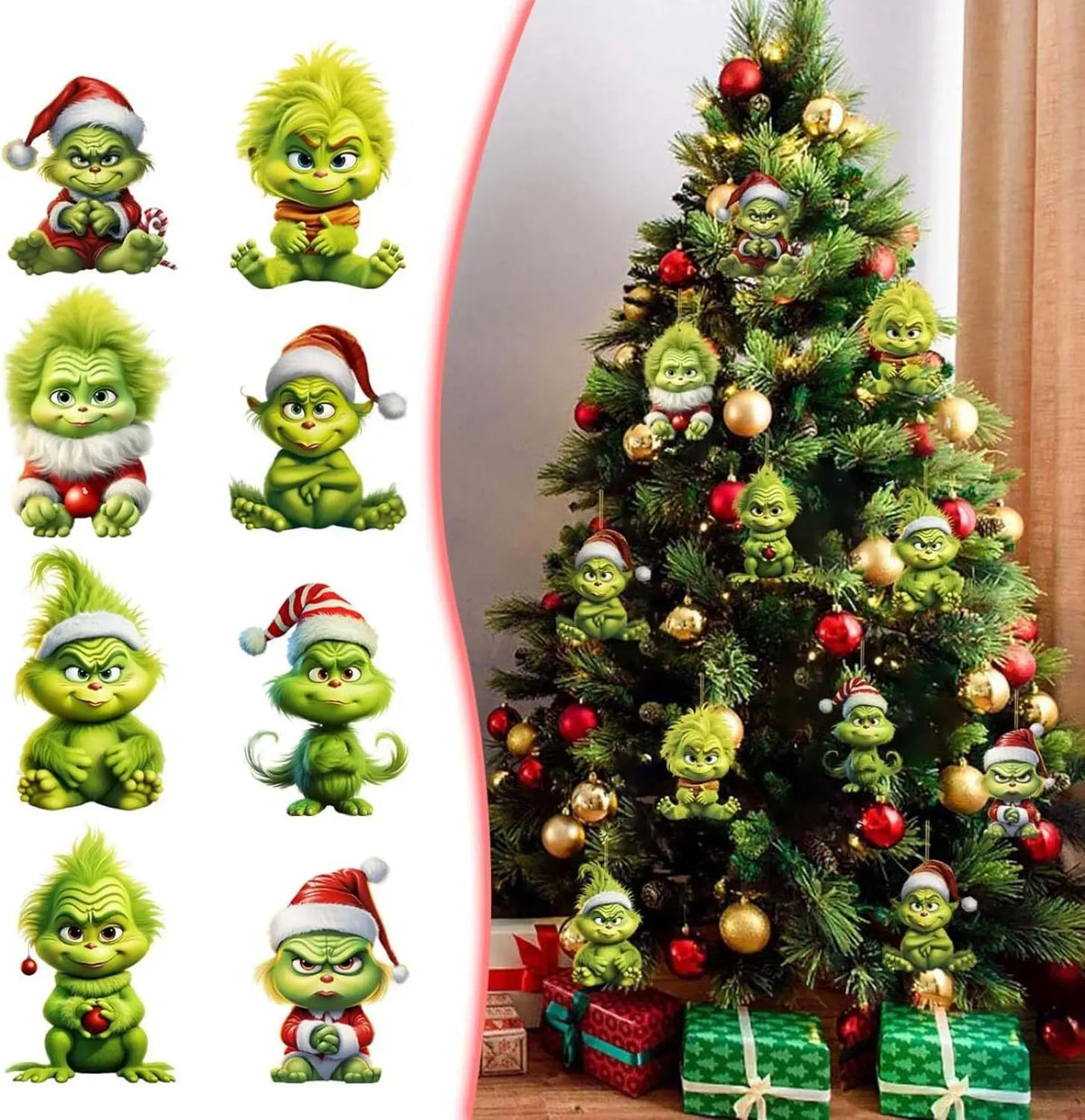 Green Christmas Tree Hanging Decorations