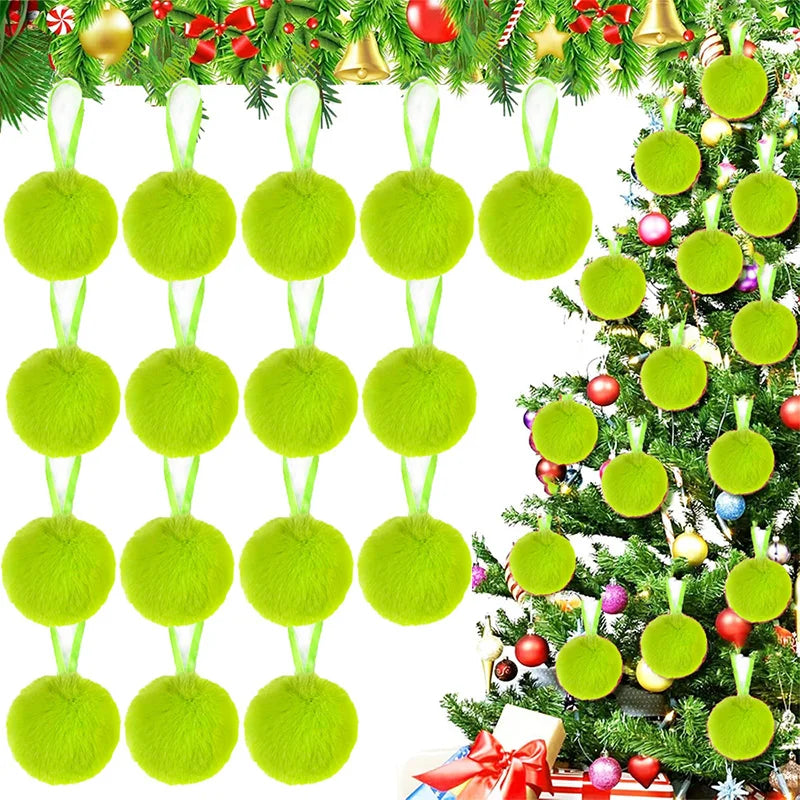 Plush Christmas Baubles – 6 cm