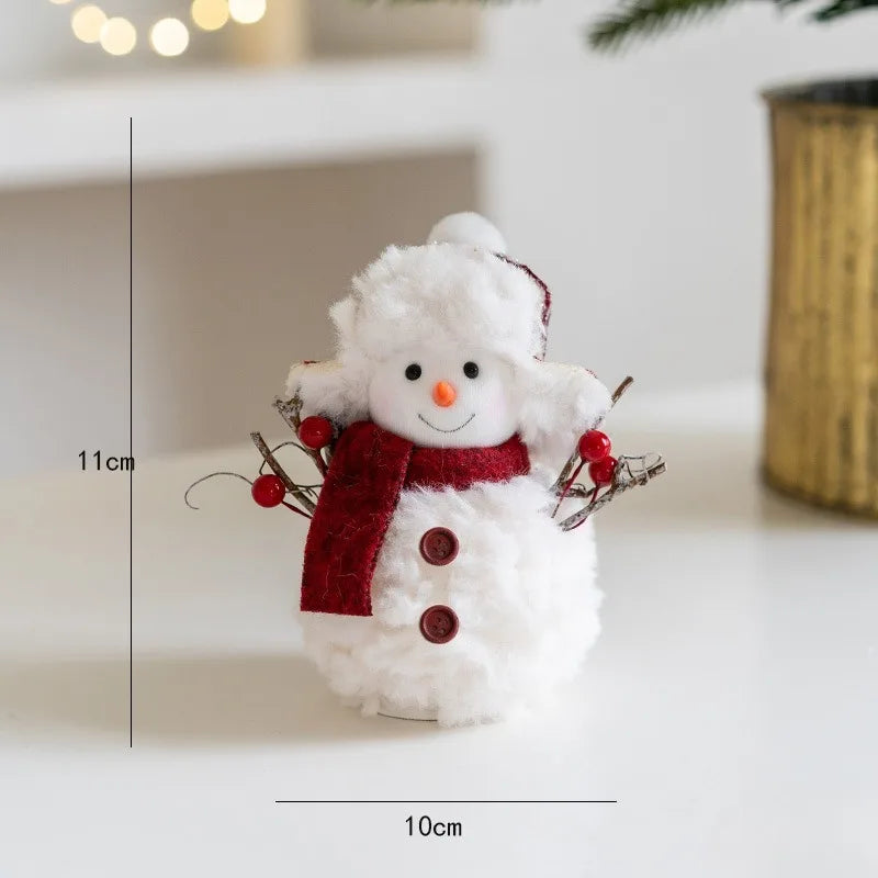 Knitted Plush Snowman Decoration