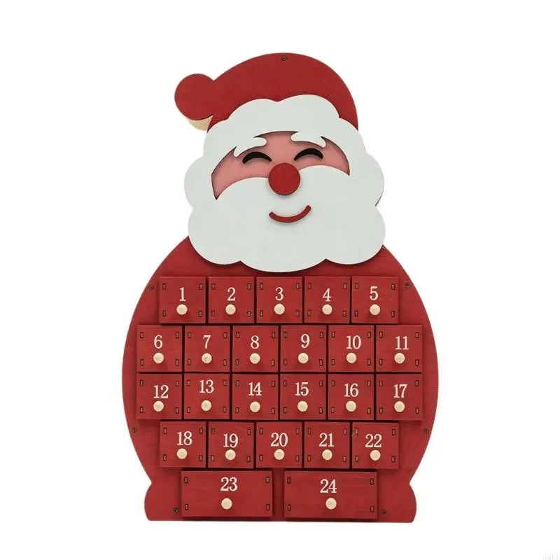 Wooden Advent Calendar with 24 Drawers