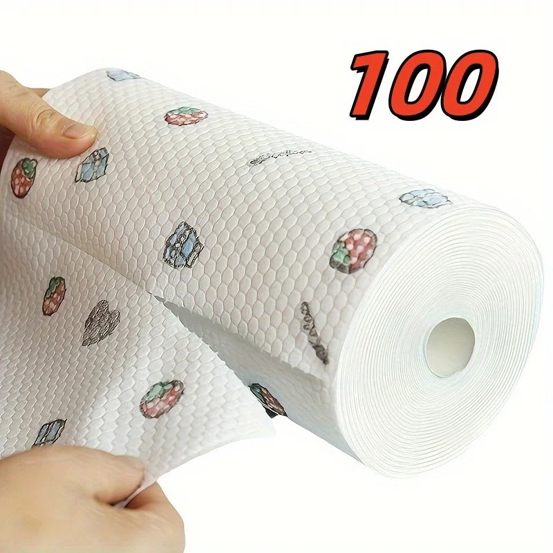Disposable Kitchen Cleaning Cloth Roll