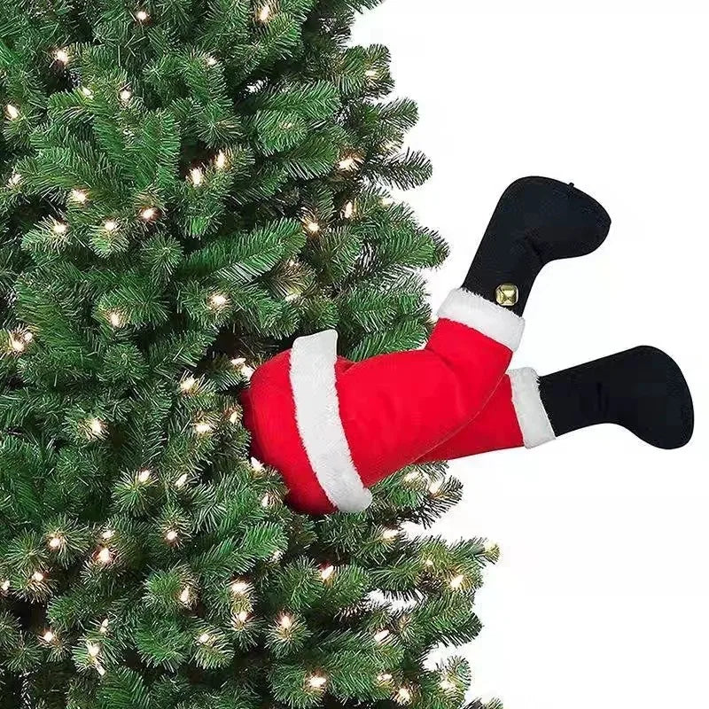 Santa and Elf Legs Hanging Decoration