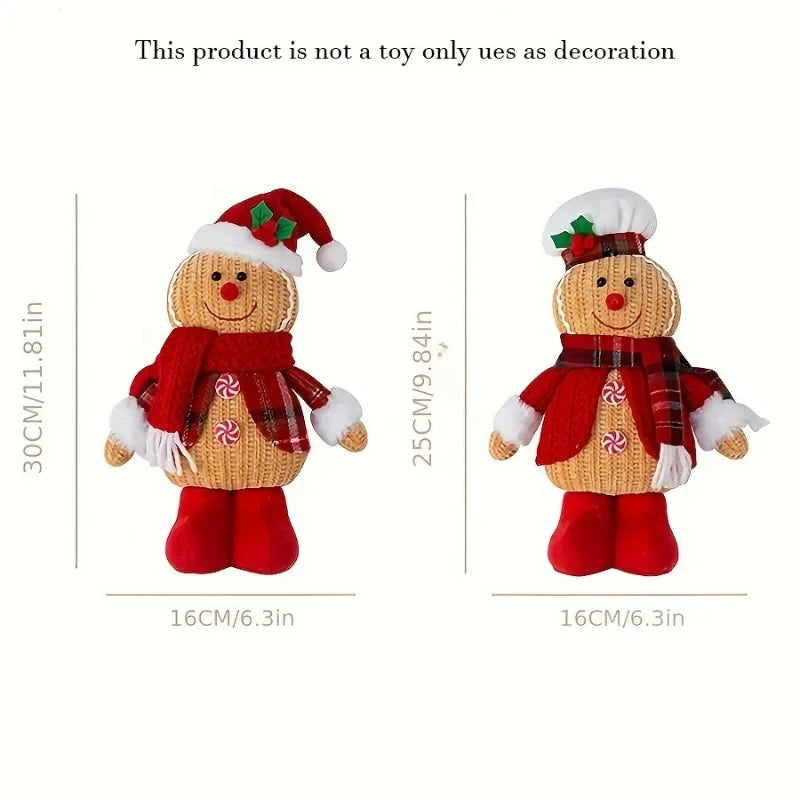 Knitted Gingerbread Character Decoration