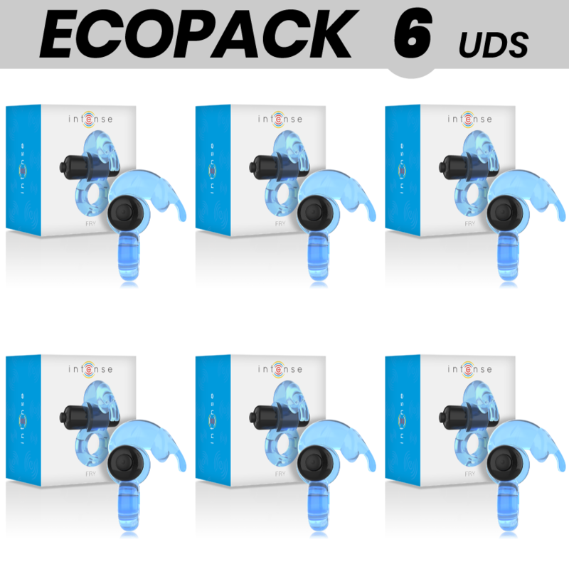 ECOPACK 6 UNITS - INTENSE FRY BLUE VIBRATOR RING