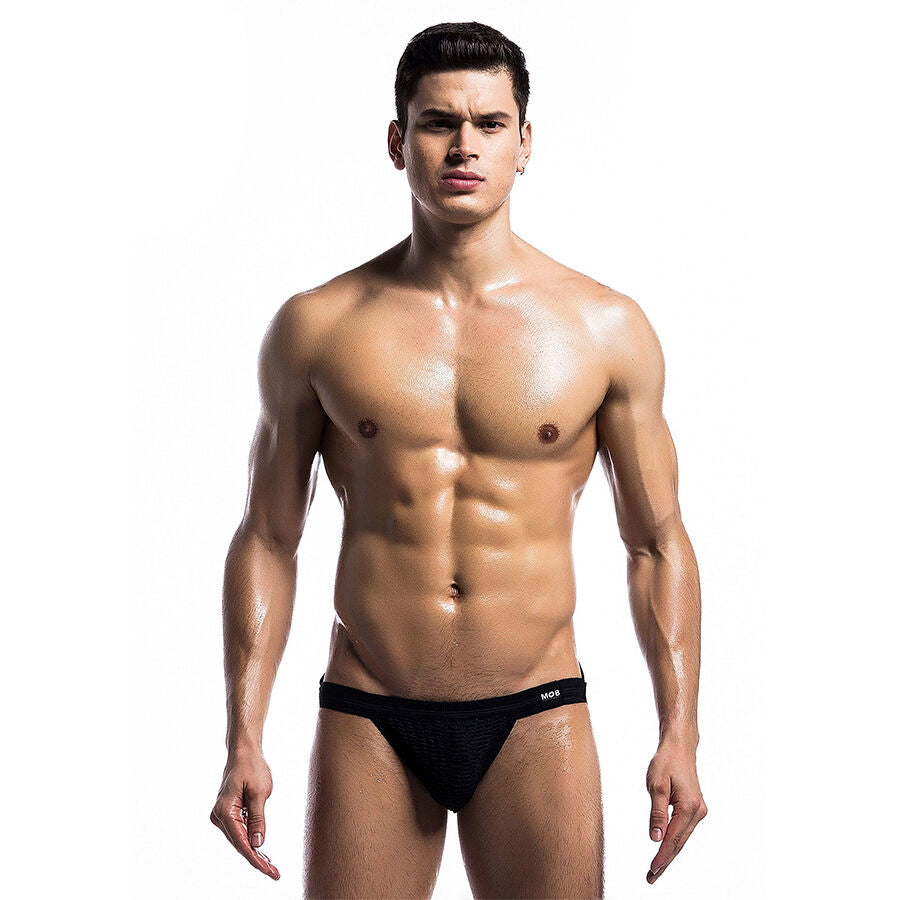 MOB - FETISH JOCKSTRAP SWIMSUIT BLACK SIZE L