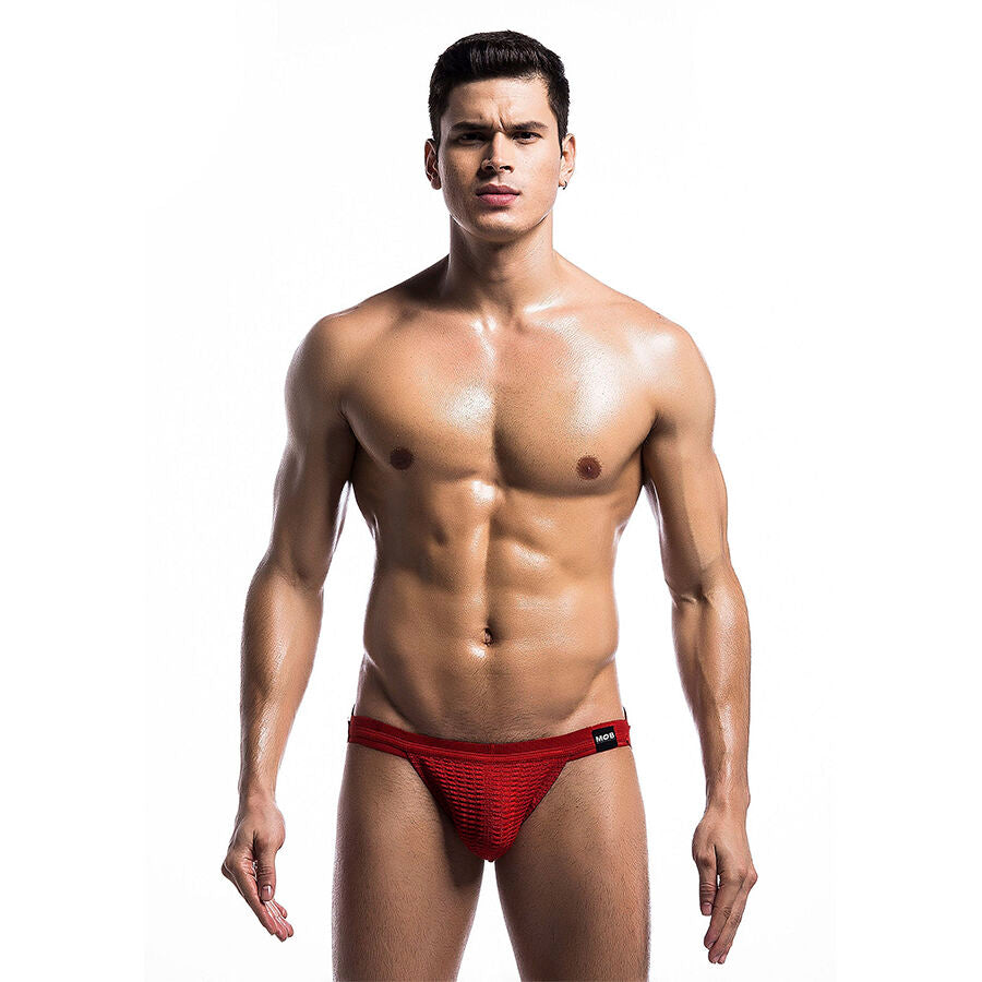MOB - RED FETISH JOCKSTRAP SWIMSUIT SIZE M