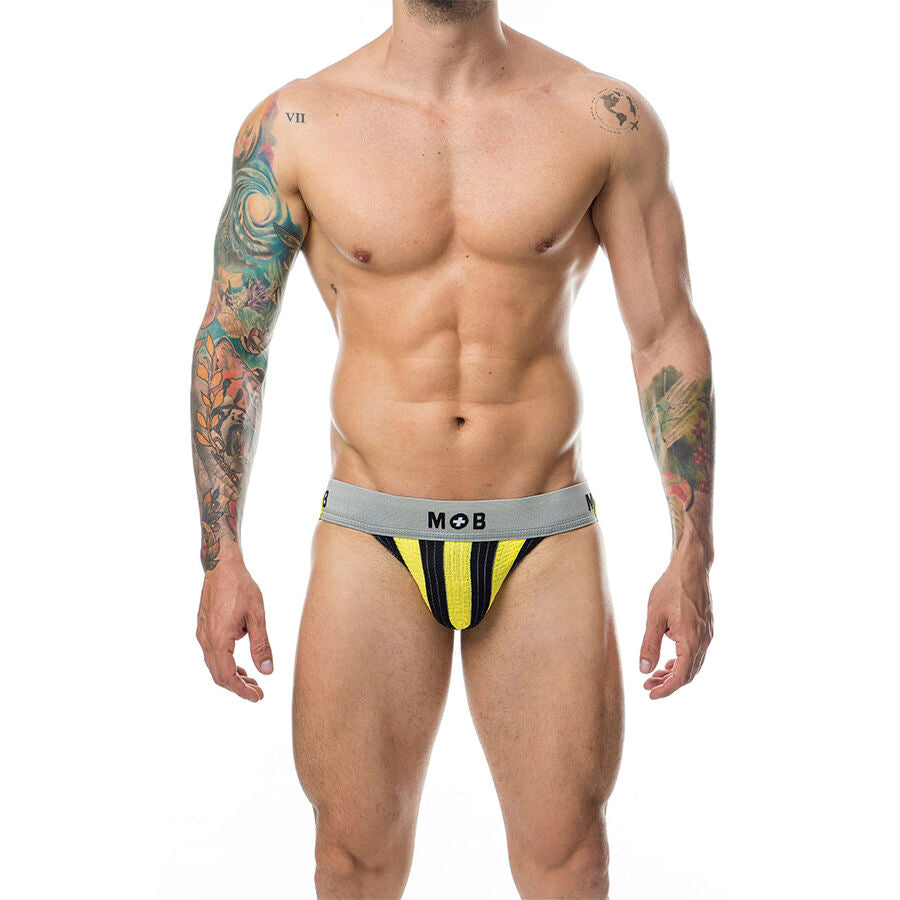 MOB - CLASSIC STRIPE JOCK YELLOW SIZE XL