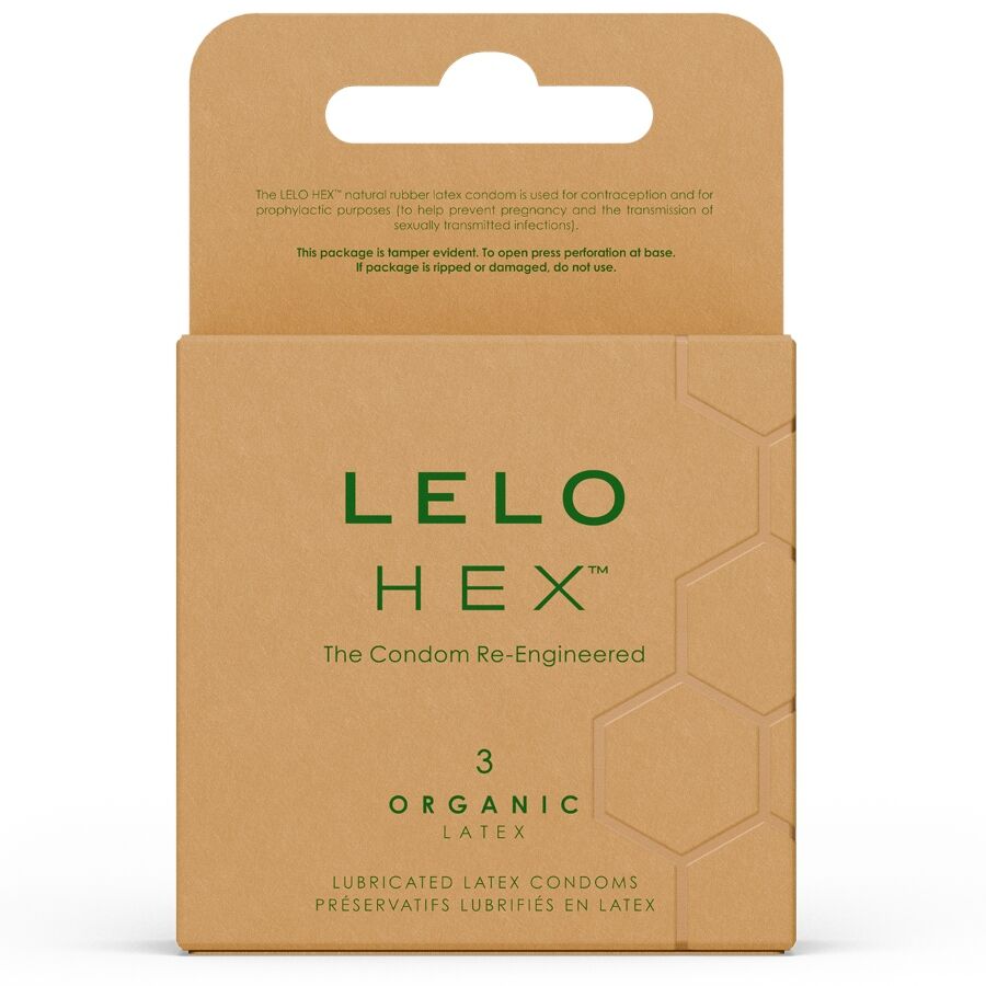 LELO - HEX ORGANIC CONDOM BOX 3 UNITS