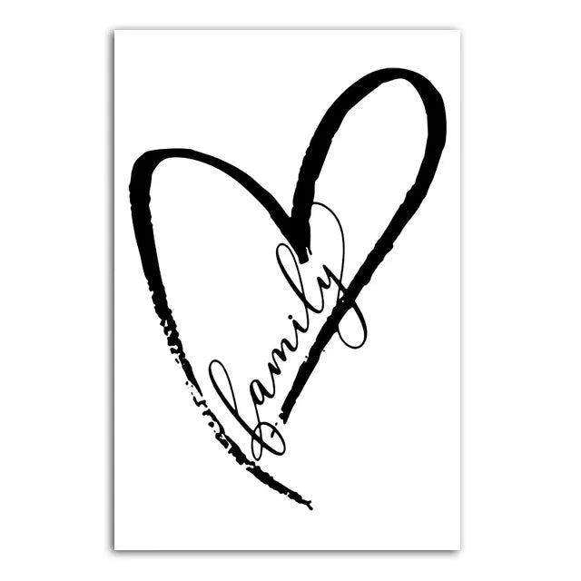 Casual Letter Heart Shape Canvas Artificial Decorations