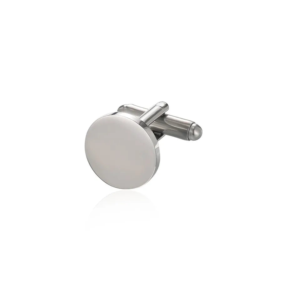 1 Piece Geometric Simple Style Stainless Steel Plating Men's Cufflinks