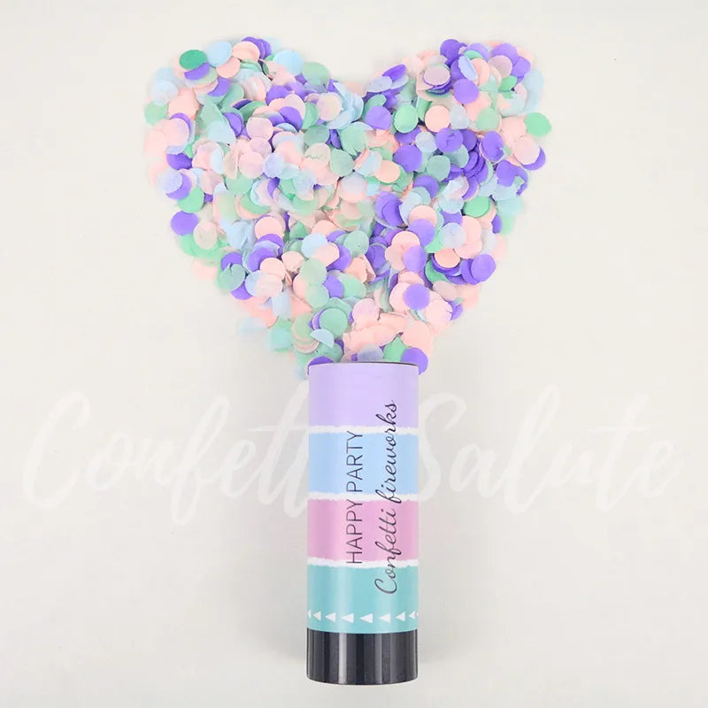 Handheld Small Fireworks Spring Cannon Birthday Atmosphere Decoration Wedding Celebration Supplies Portable Flower Spraying Tube