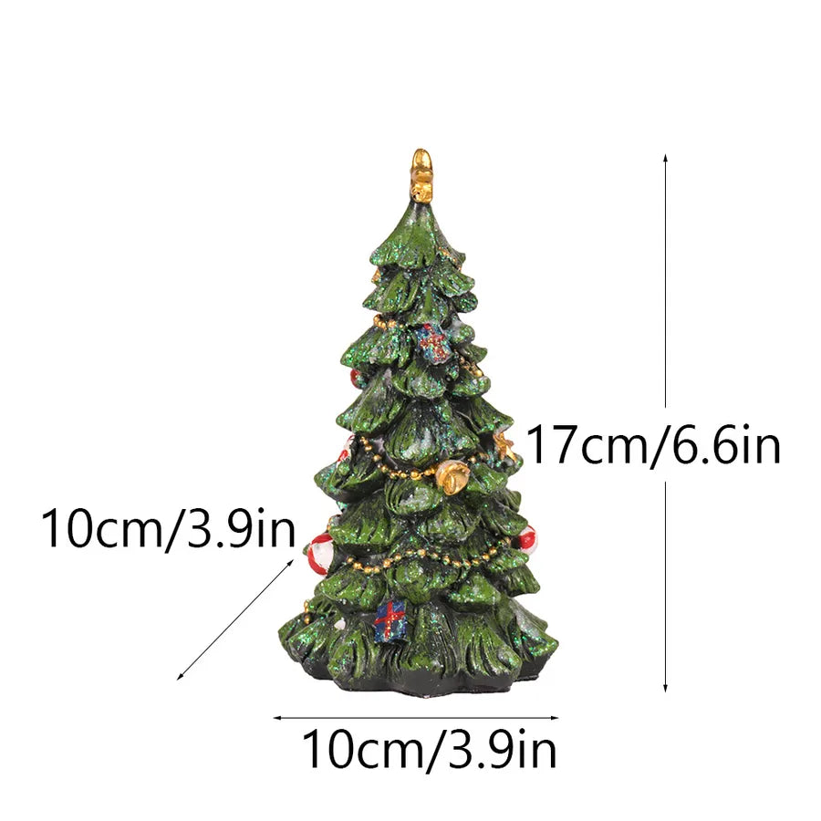 Charming resin craft Christmas tree for countryside style décor
