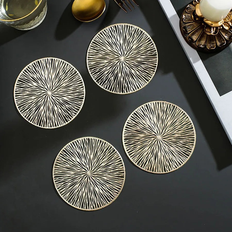 Modern Minimalist PVC Cup Mat Heat Insulation Decorative Western Dining Cup Mat Washable Anti-Scalding Popular Special Supply