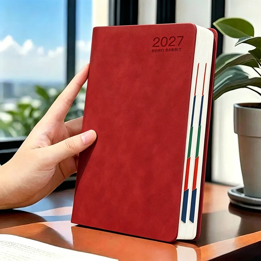 2027 Daily Planner Calendar Diary, 320 Pages Composition Notebooks with 365 Days Self-Discipline Checklist, Weekend Combined