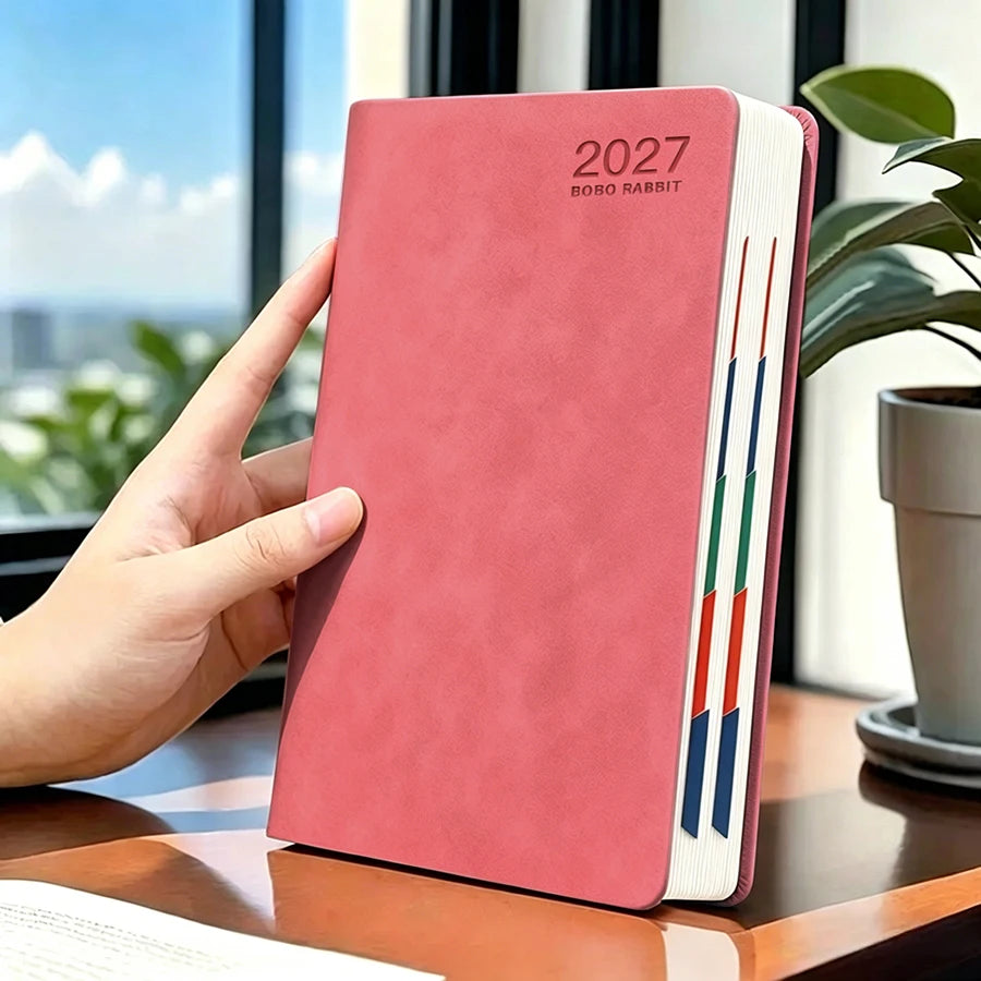 2027 Daily Planner Calendar Diary, 320 Pages Composition Notebooks with 365 Days Self-Discipline Checklist, Weekend Combined