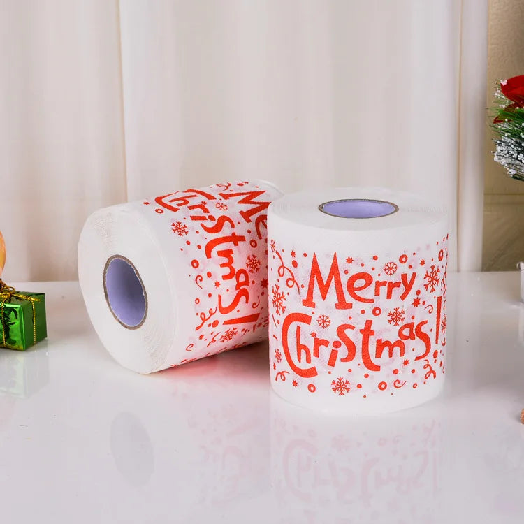 Christmas-Print Toilet Roll