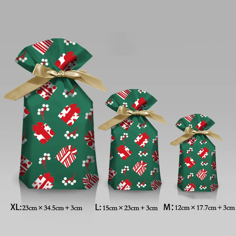 Christmas Drawstring Sweet Bags