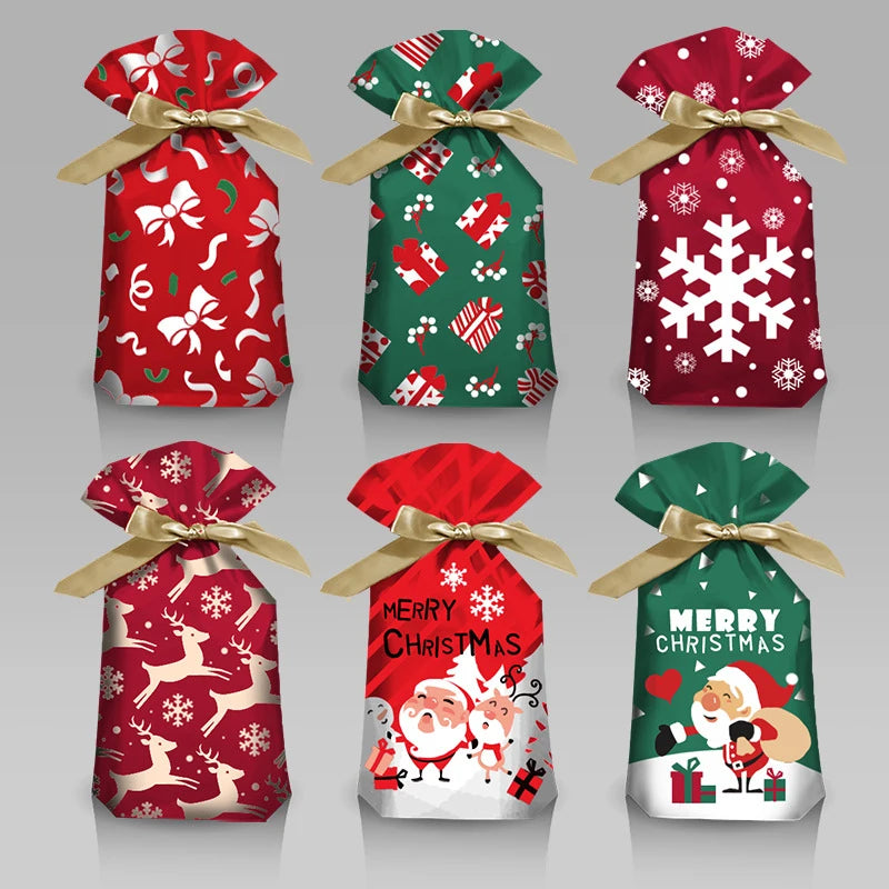Christmas Drawstring Sweet Bags