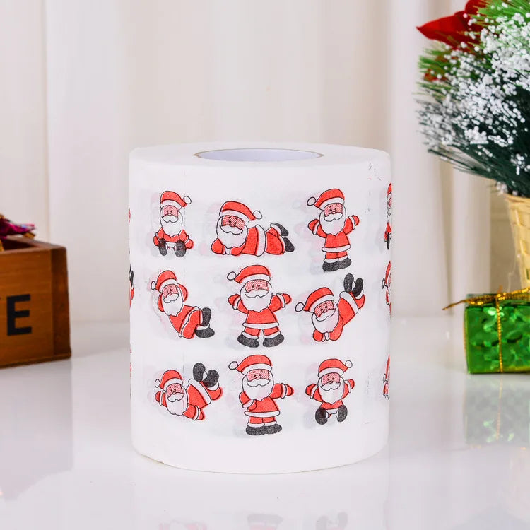 Christmas-Print Toilet Roll