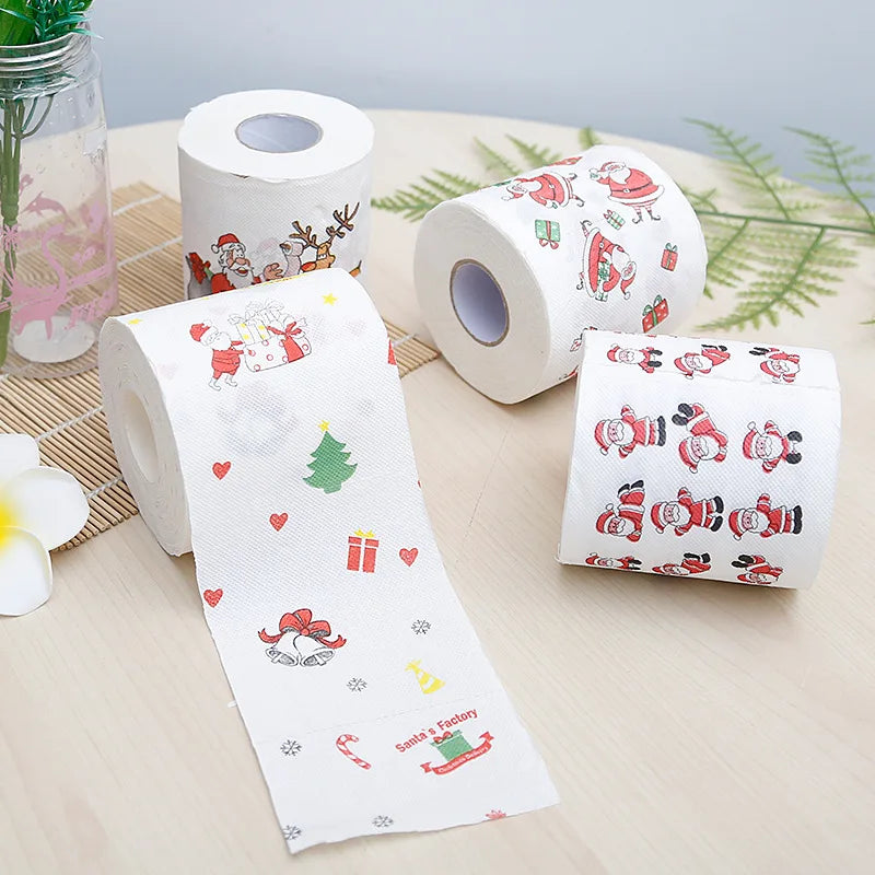 Christmas-Print Toilet Roll