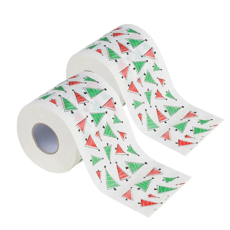 Christmas-Print Toilet Roll