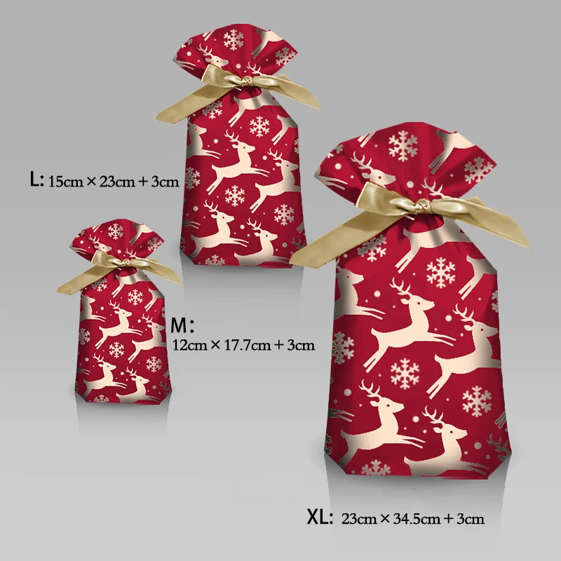 Christmas Drawstring Sweet Bags