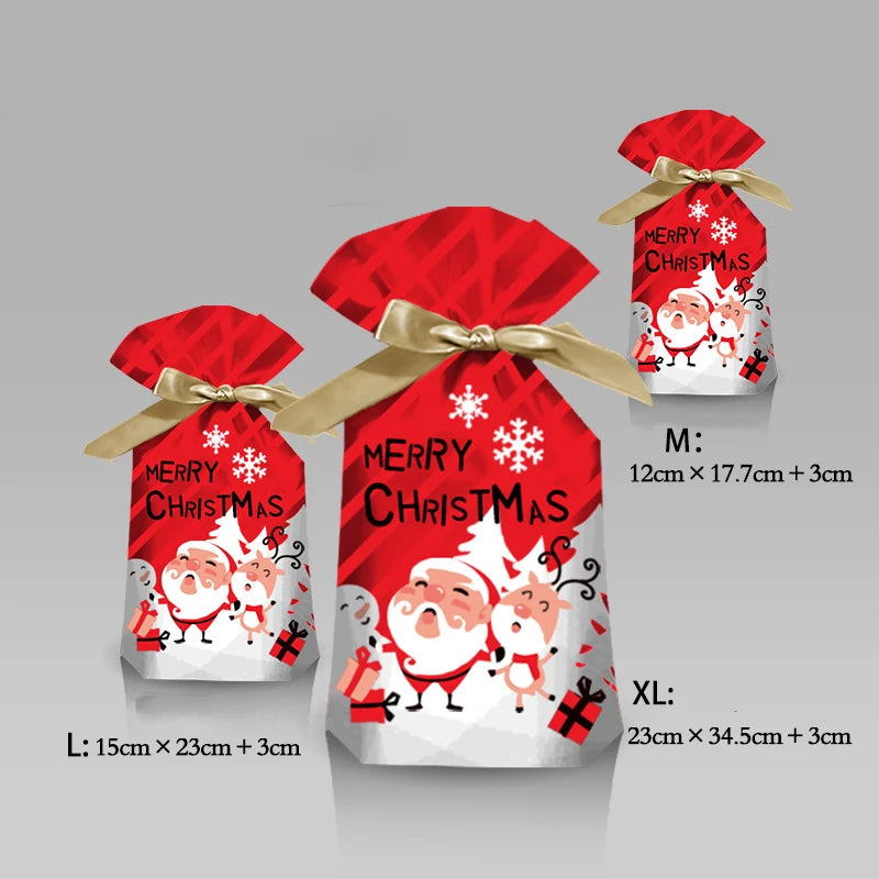 Christmas Drawstring Sweet Bags