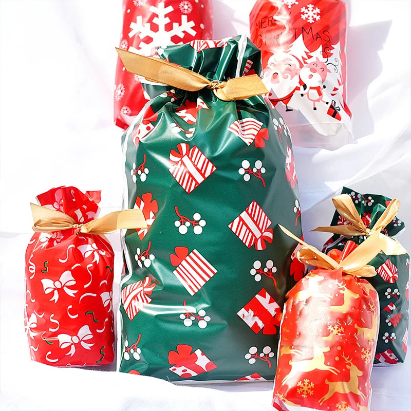 Christmas Drawstring Sweet Bags
