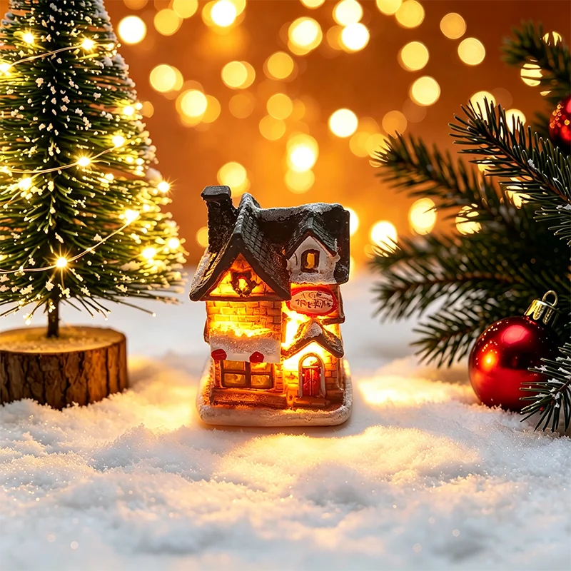 Light-Up Christmas House