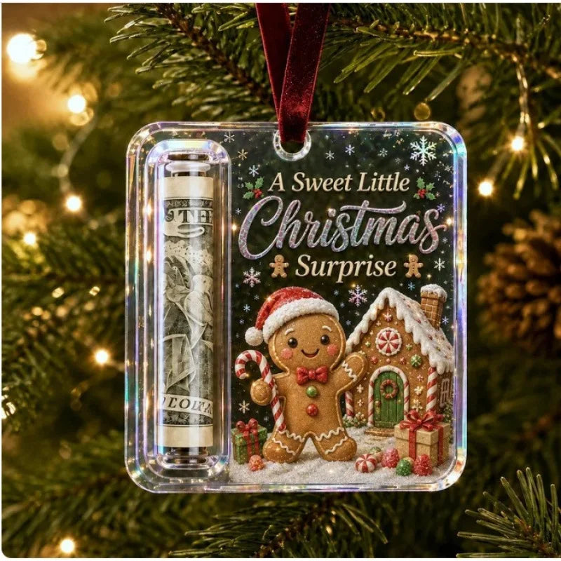 Acrylic Christmas Money Holder Ornament