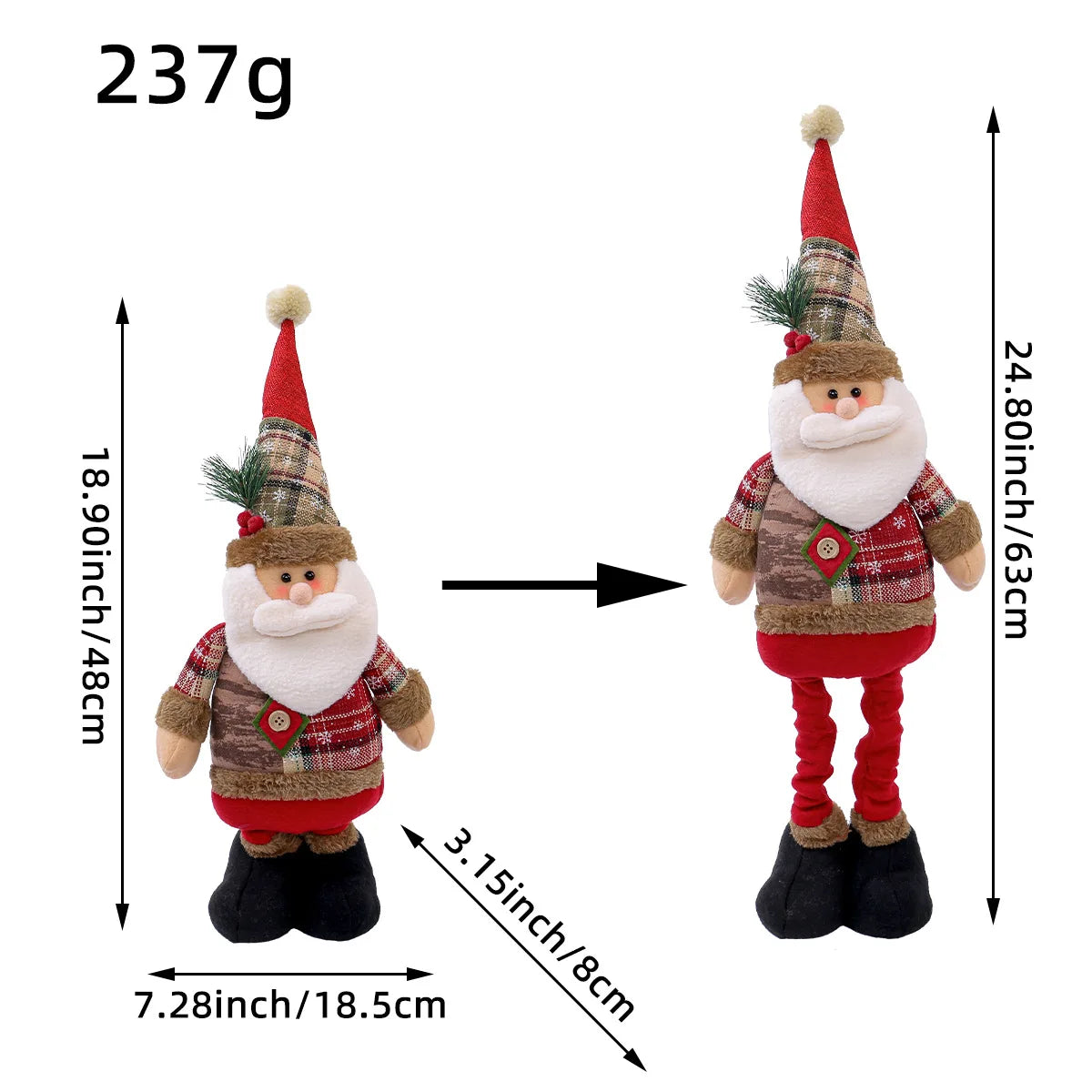 Telescopic Christmas Character Doll