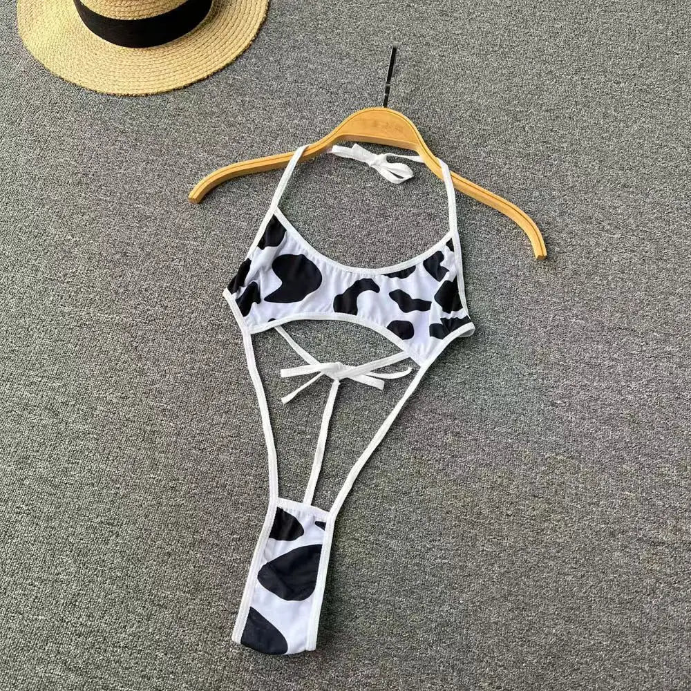Leopard-Print Backless Bodysuit