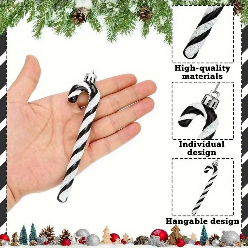 Acrylic Candy Cane Hanging Decorations