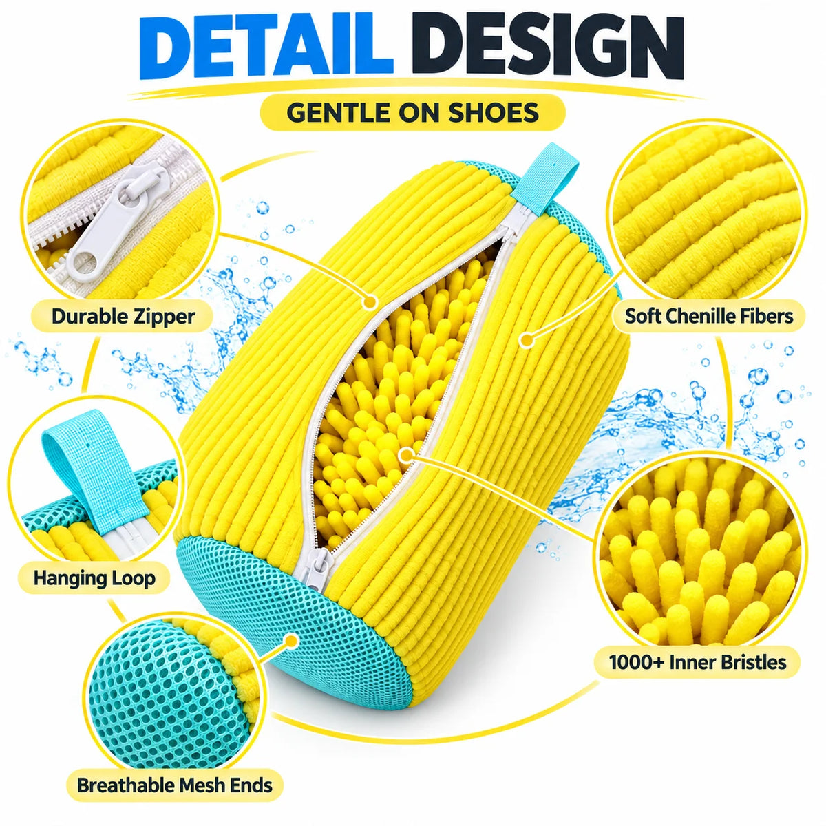 Padded Shoe Washing Bag