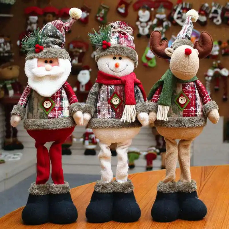 Standing Santa, Snowman and Reindeer Decorations