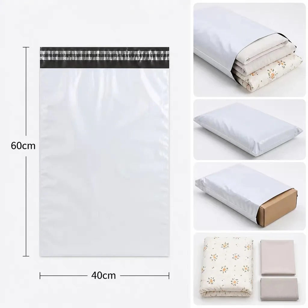 Grey and White Mailing Bags – 50 Pack