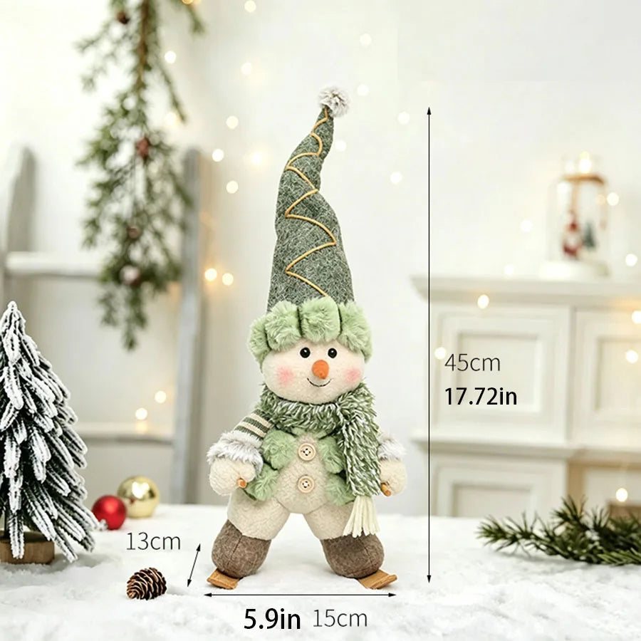 Green Christmas Character Figurines