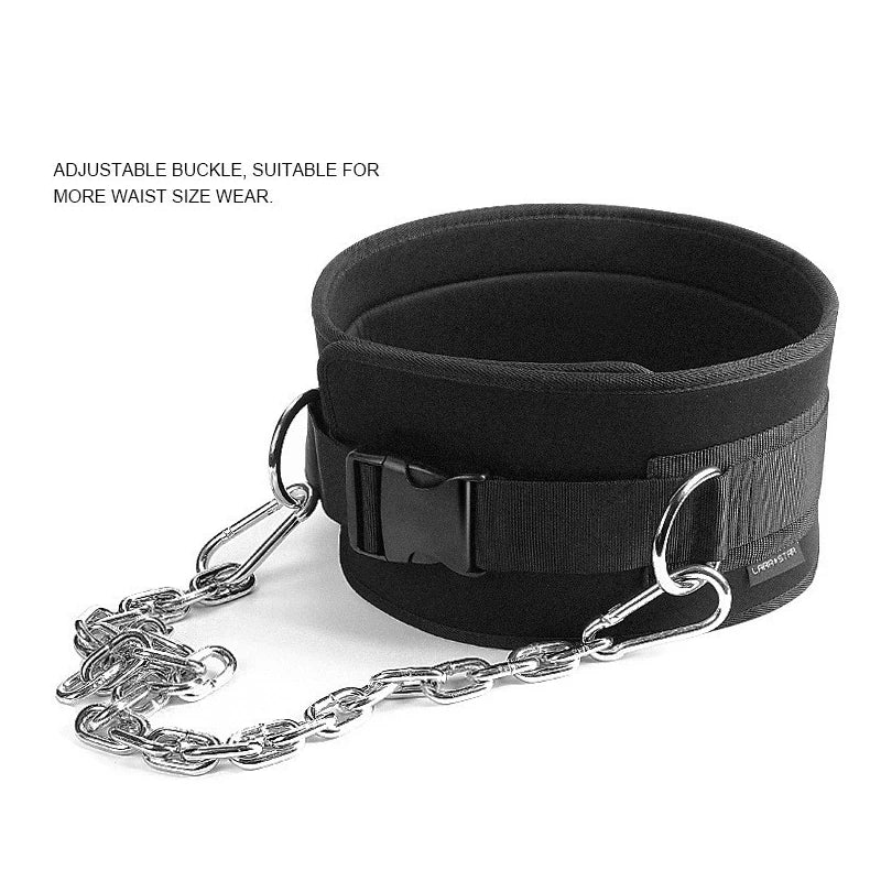 Weightlifting Dip Belt with Chain