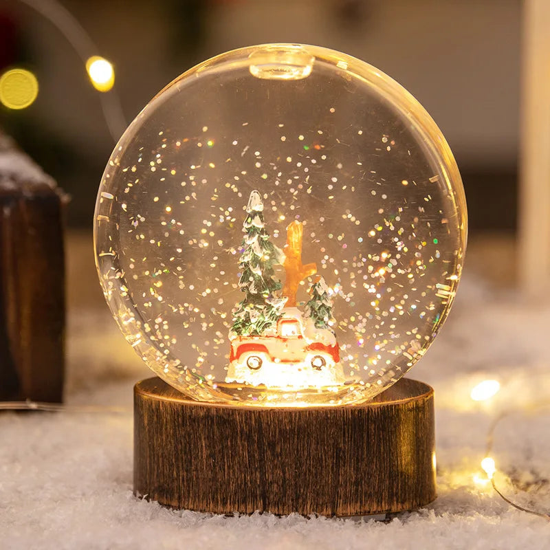 Light-Up Christmas Globe Decoration