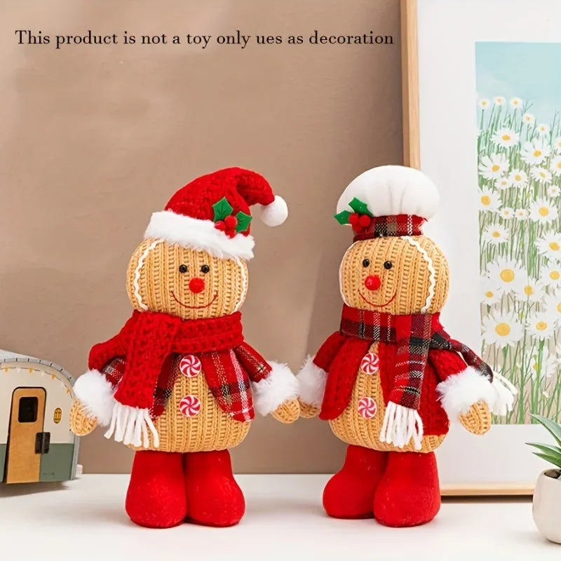 Knitted Gingerbread Character Decoration