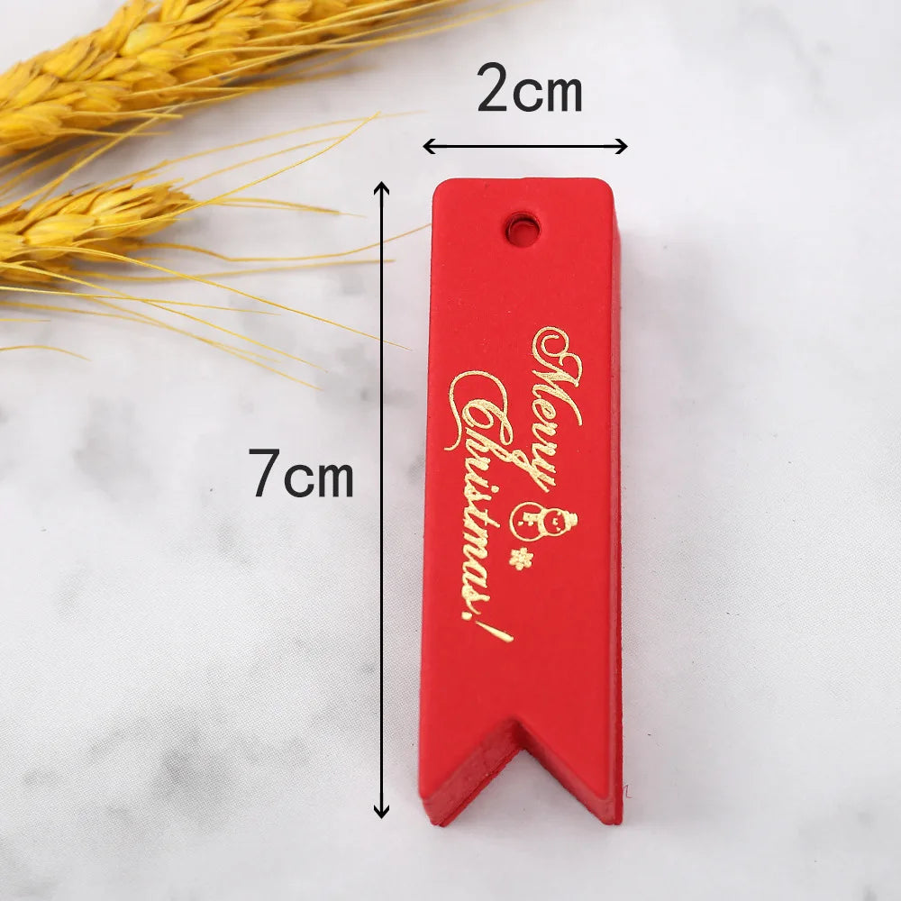 Gold-Print Christmas Gift Tags – 50 Pack
