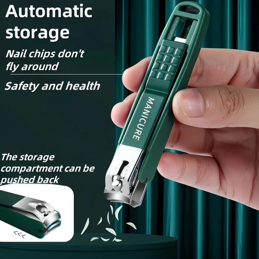 Wide-Opening Stainless Steel Nail Clippers