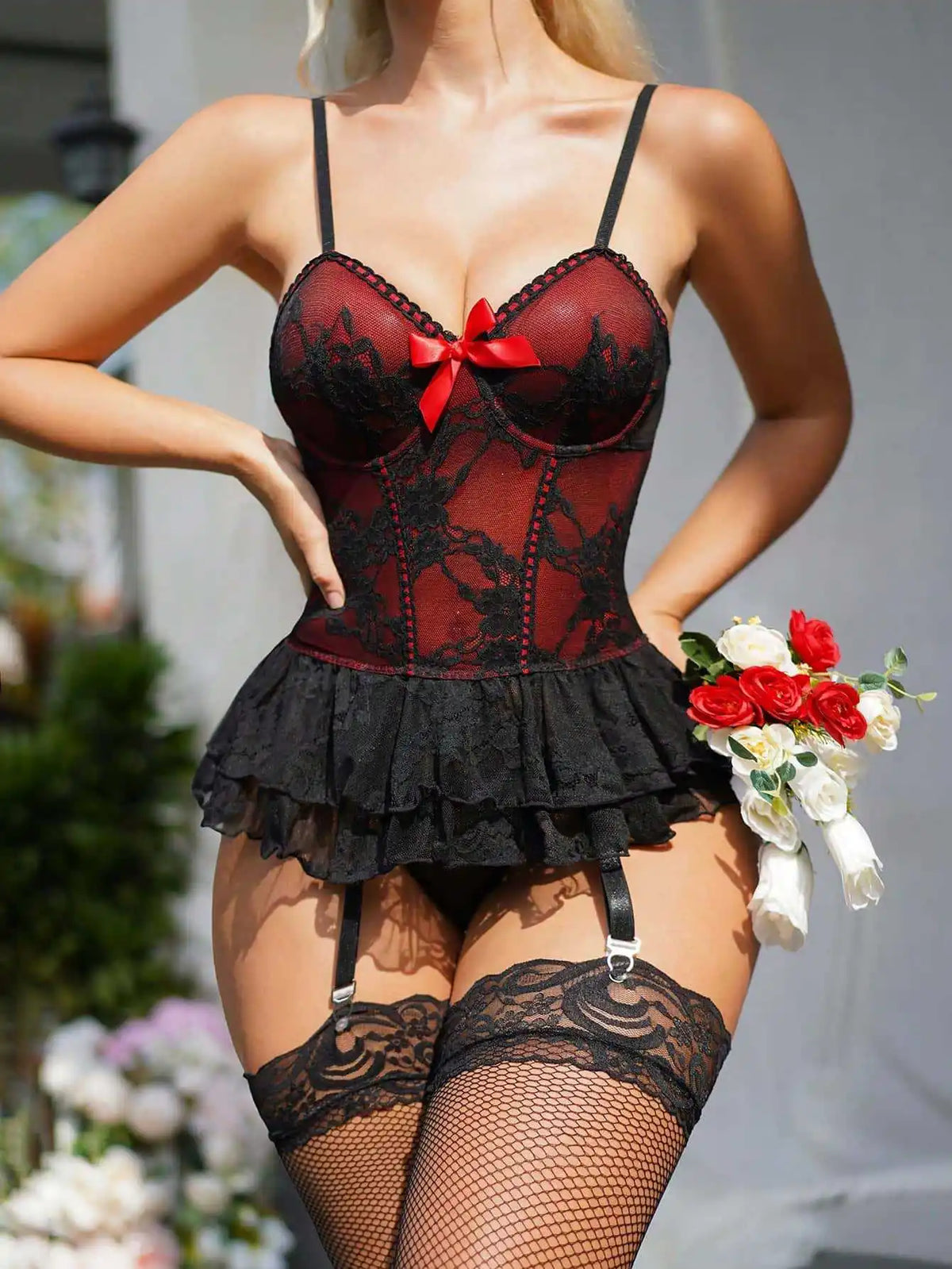 Women's Bras Women's Underwear Sets Sexy Lingerie Outfit Bra and Panty Set Woman Clothes Attractive Chest Suspenders Below Sex