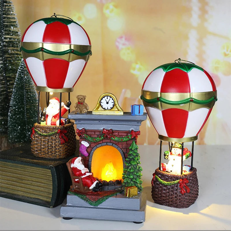 Christmas Fireplace LED Ornament