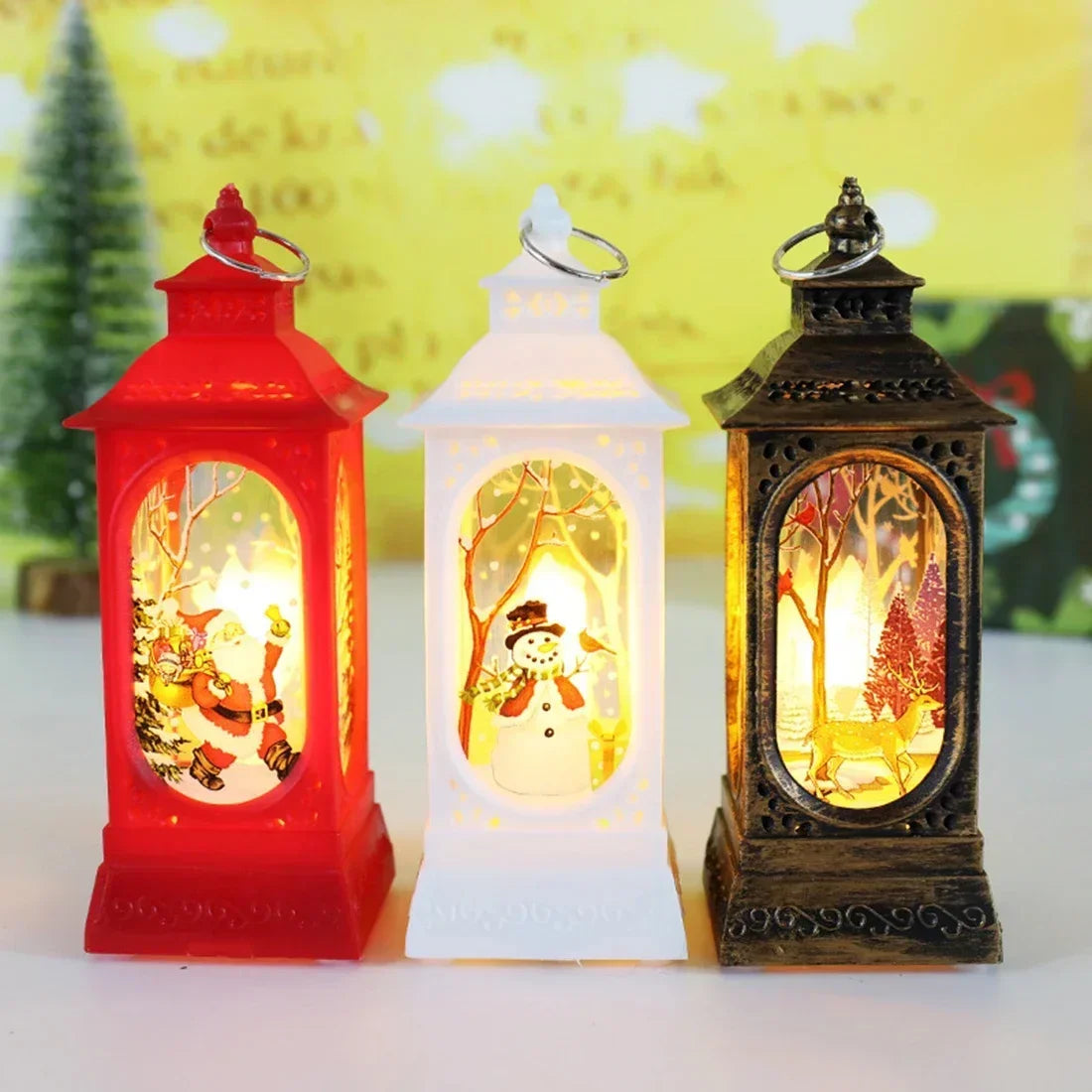Christmas LED Candle Lantern